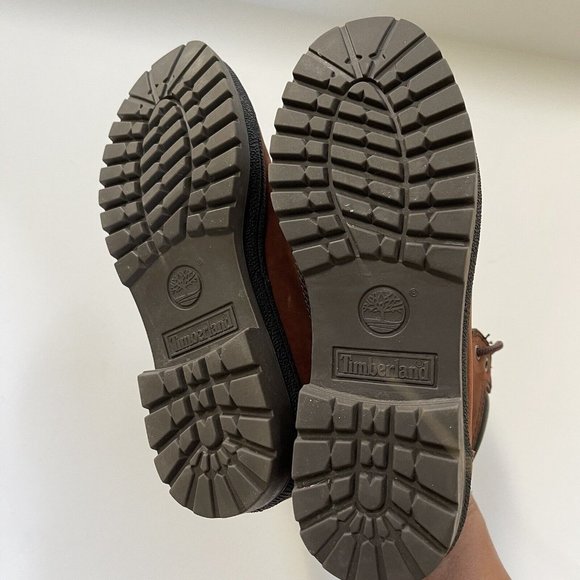 TIMBERLAND Trekking Gore-Tex Brown Leather Lace Up Ankle Hiking Work Boot Wm 6 - Picture 5 of 12